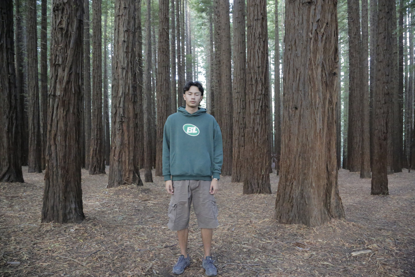 Forest Green BL basics Hoodie