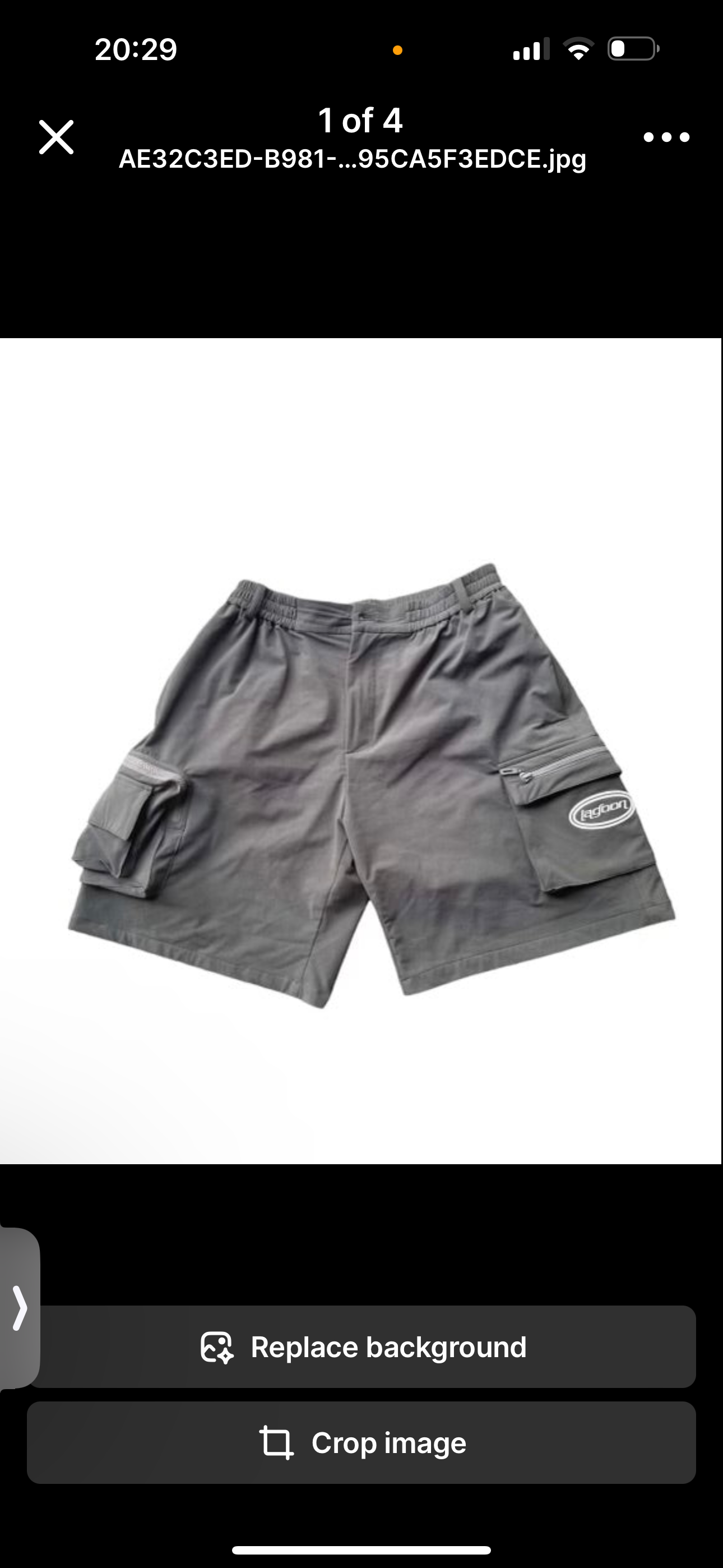 Charcoal Cargo Shorts