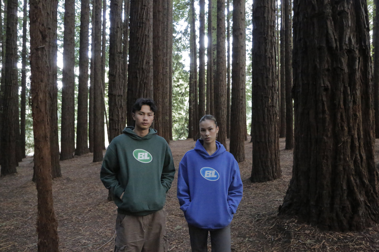 Forest Green BL basics Hoodie