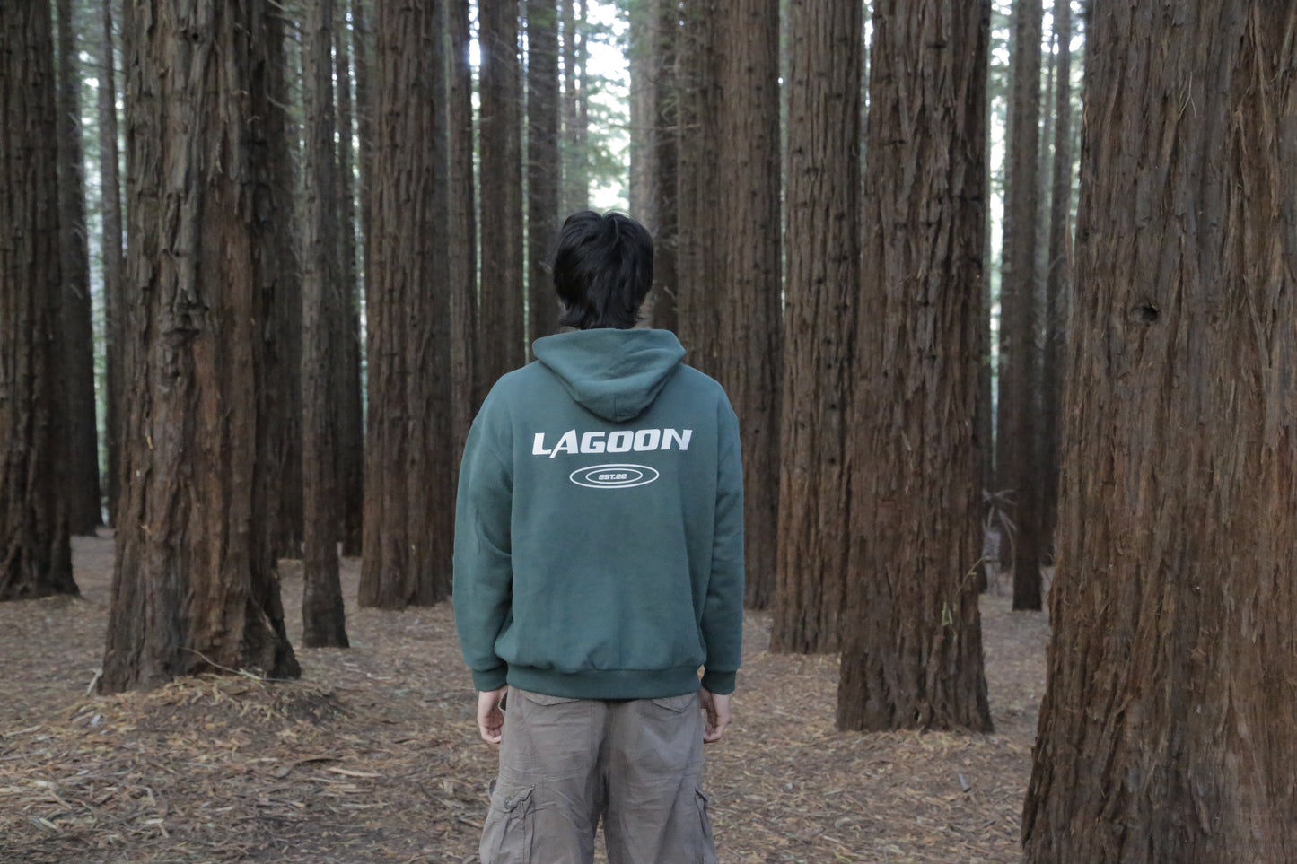 Forest Green BL basics Hoodie