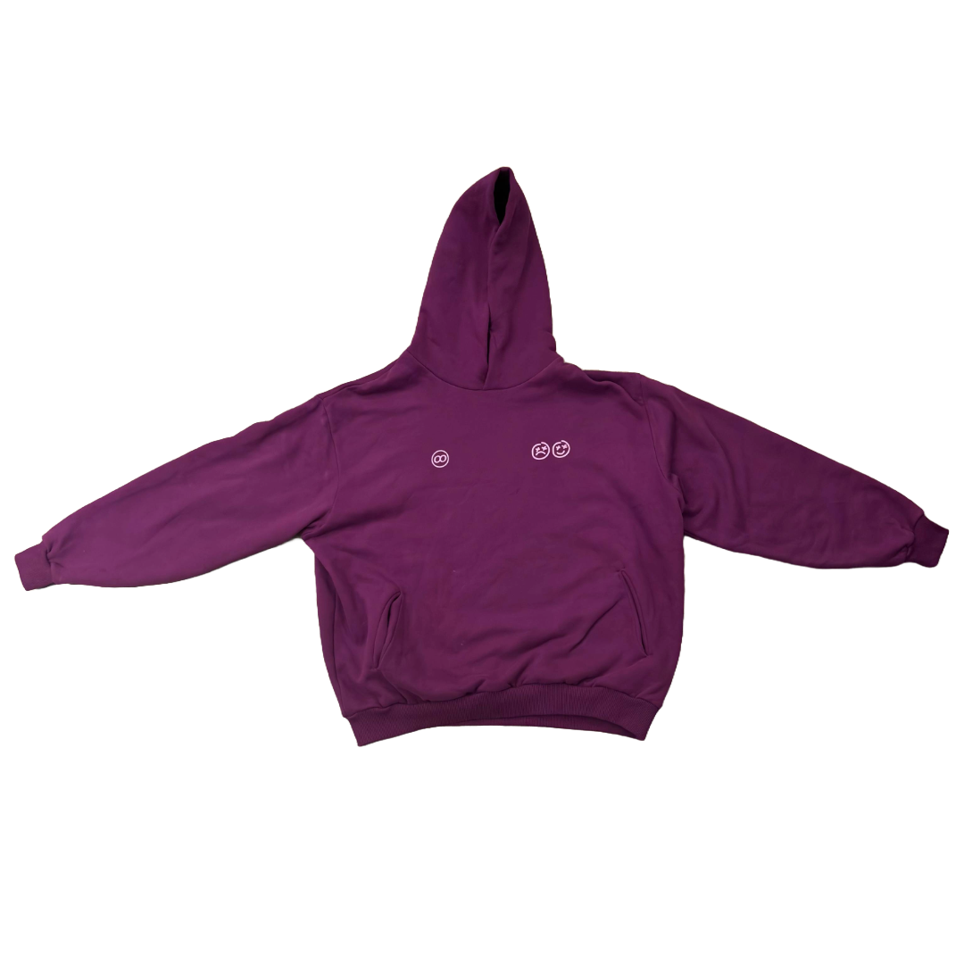 AMETHYST SMILEY HOODIE