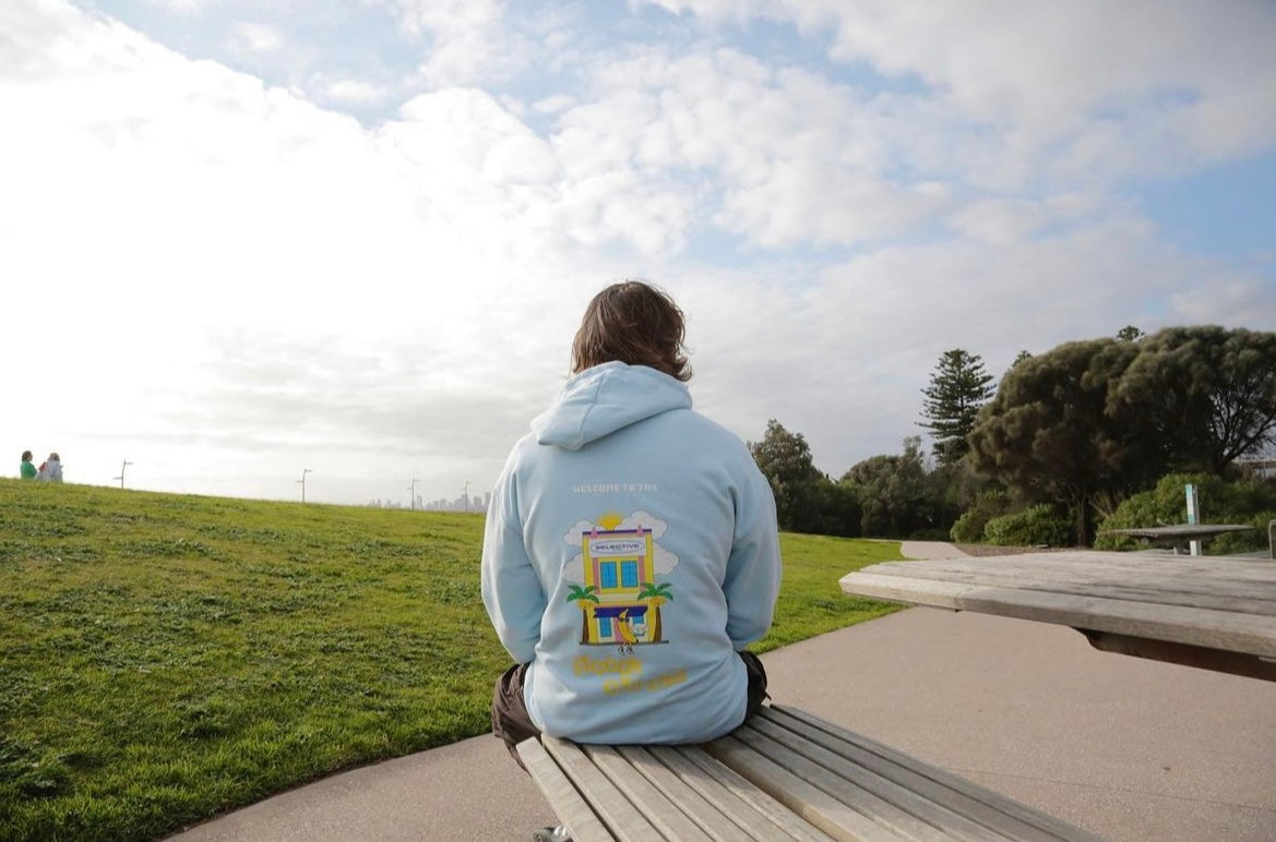 BABY BLUE HOODIE X SELECTIVE STORE