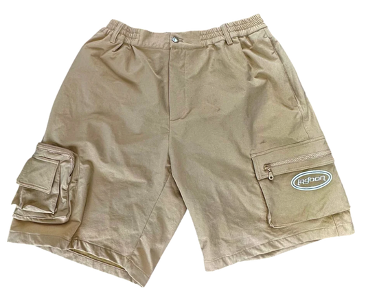 BEIGE CARGO SHORTS