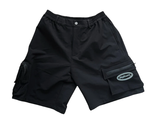 BLACK CARGO SHORTS