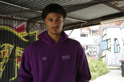 AMETHYST SMILEY HOODIE